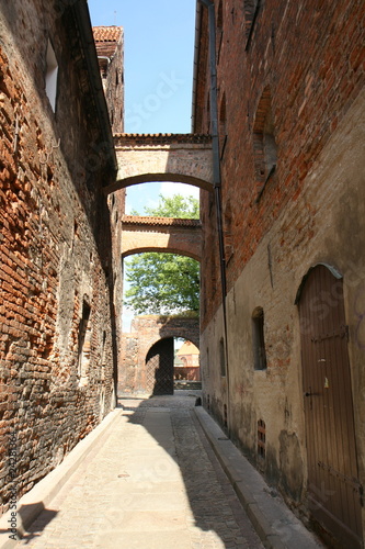 Alley in the polish city of Toruń