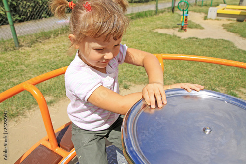 Young girl on the playground