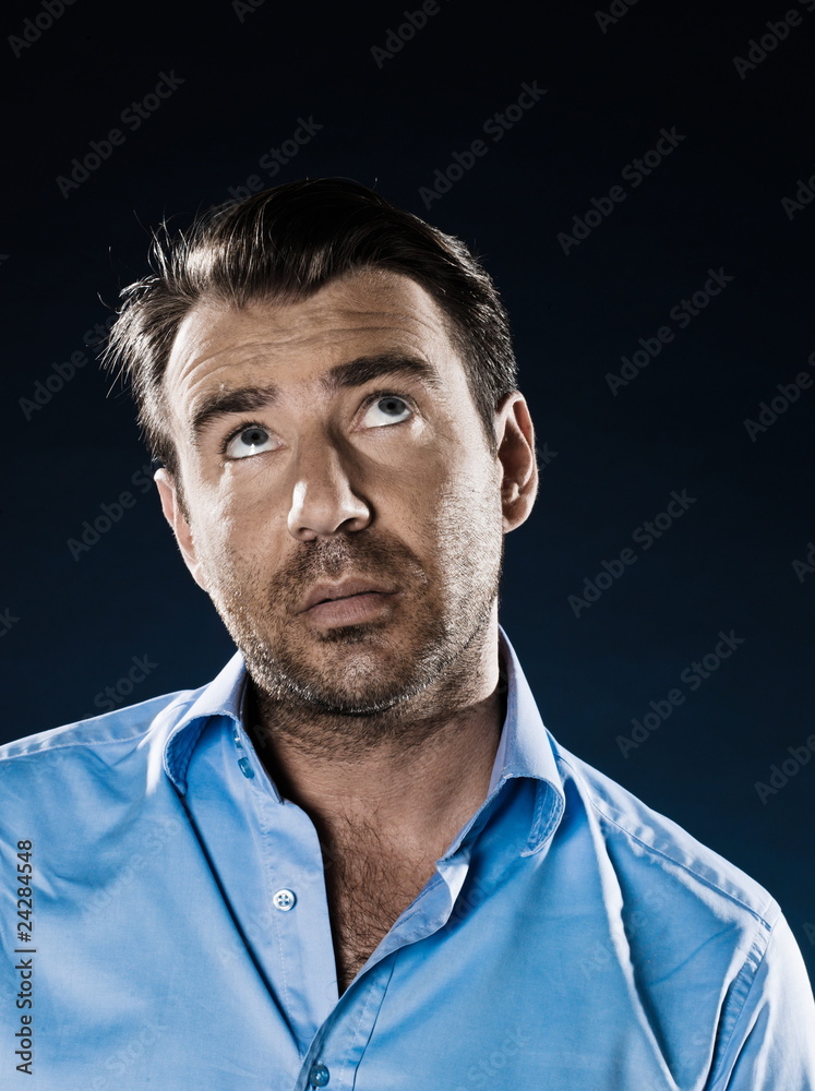 Man Portrait Pensive Man Portrait Pensive