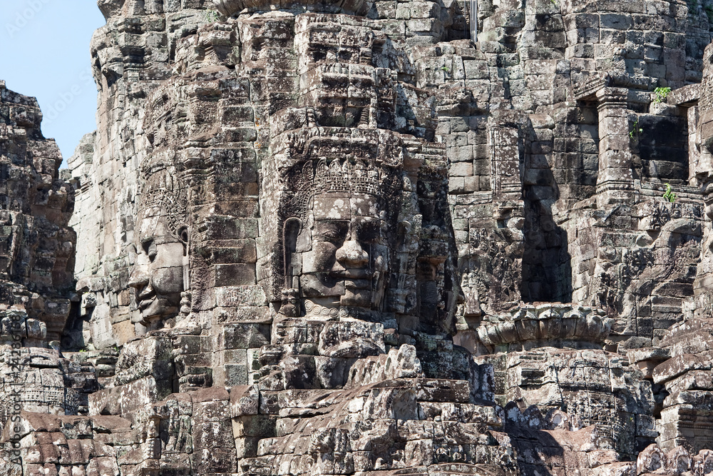The Bayon at Angkor Thom in Cambodia
