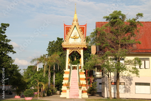 belfry, Wat Don Ngoa, Borabue, Mahasarakam photo