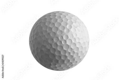 golf ball isolated on white - with path
