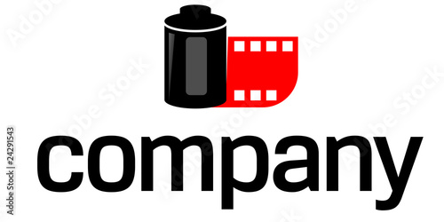 Photo film logo for photography company