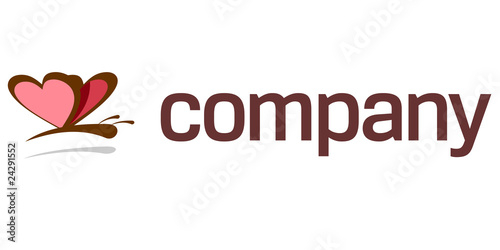 Butterfly logo for art company