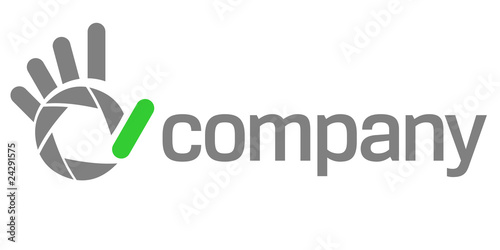 Logo: Shutter "hand" for photographer