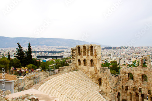 ncient theatre of Herodes Atticus is a small building of ancient