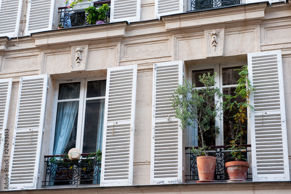 Typical French windows