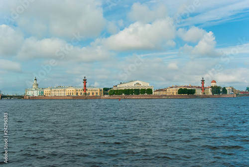 Arrow of Vasilevsky island in St.Petersburg, Russia photo