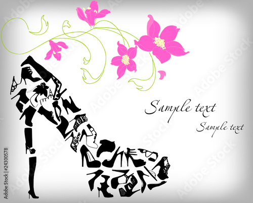 Fashion shoes background