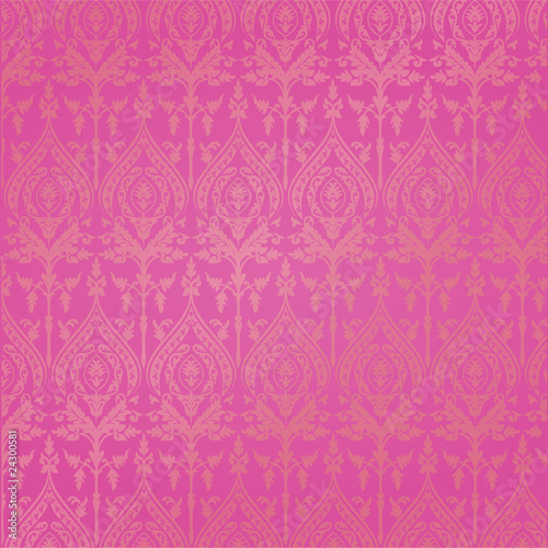 Retro textile background in Victorian style