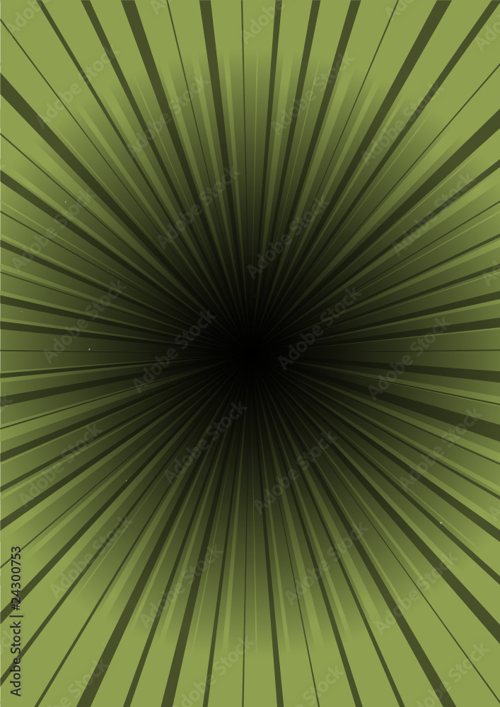 Green vector hyper speed tunnel abstraction