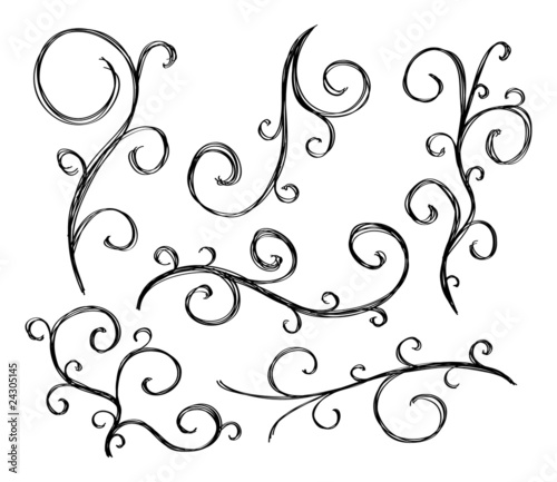 Artistic curl elements