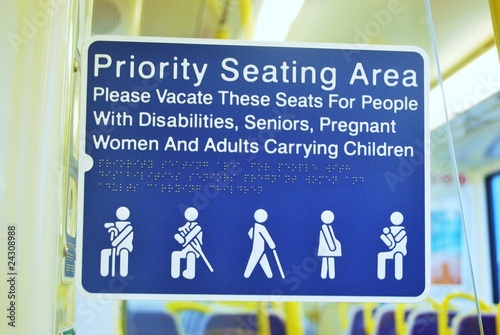 Priority seating Area