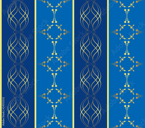 seamless vector geometrical blue texture with bands