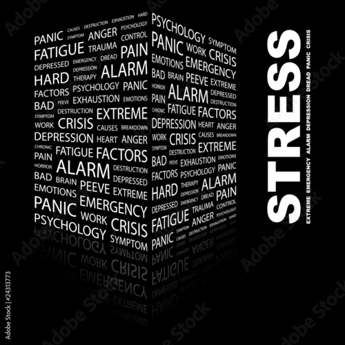 STRESS. Illustration with different association terms.