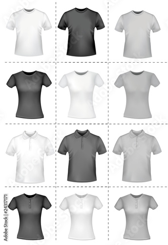 Shirts. Photo-realistic vector.