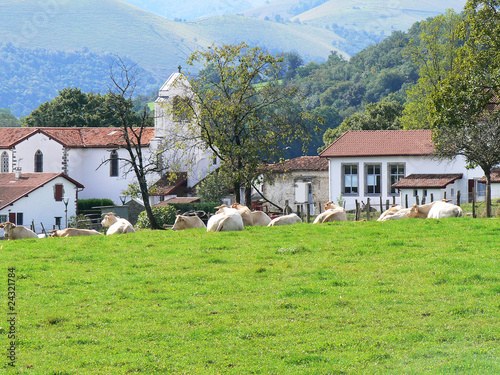 Plakat Basque village