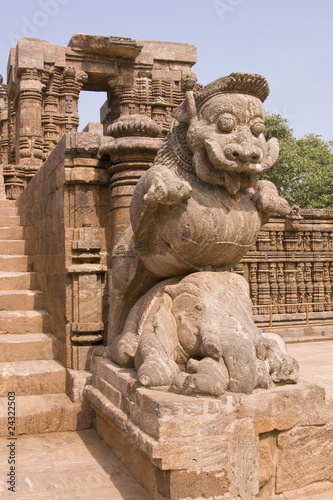 Hindu Temple at Konark  Orissa  India. 13th Century AD.