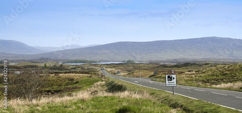 spped cameras sign rannoch moor