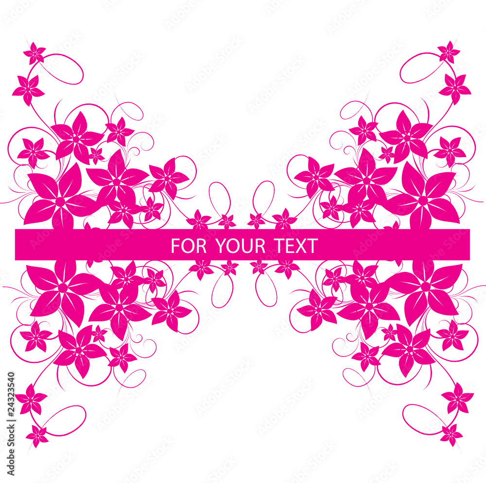 Abstract flowers background with place for your text