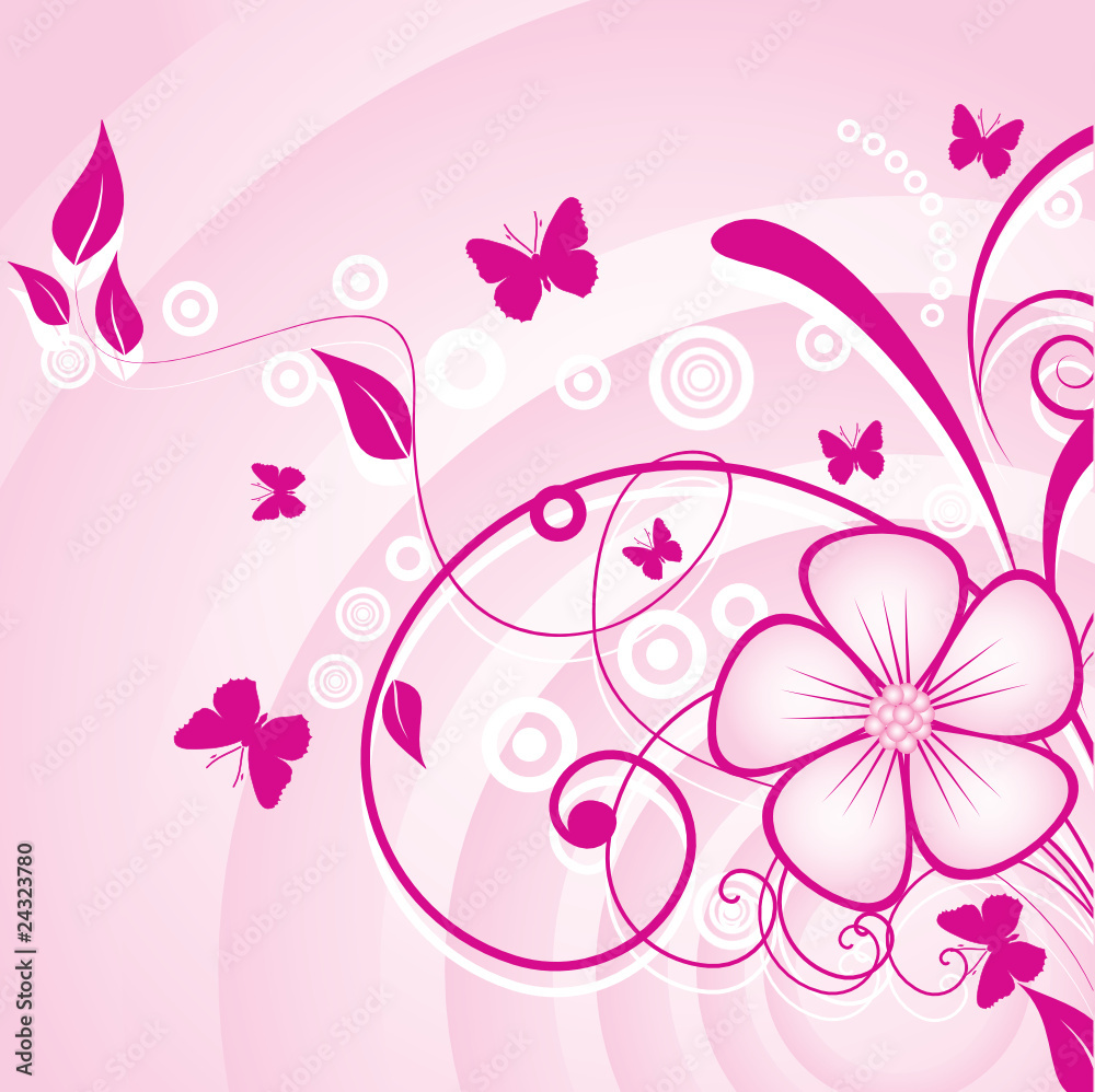 Abstract flowers background with place for your text Abstract flowers background with place for your text