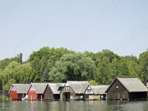 Bootshäuser an der Müritz bei Röbel