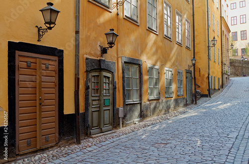 Yellow houses in Old Town.