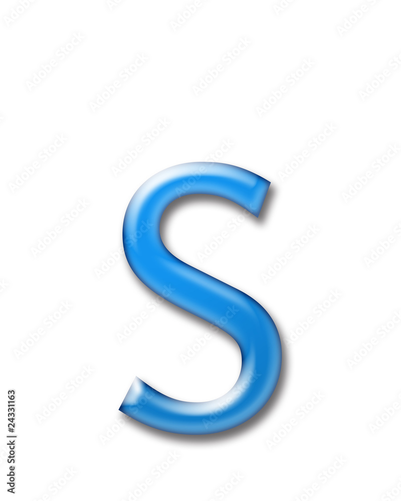 glass letter glass letter