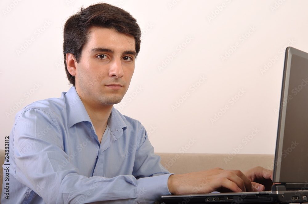Man surfing the web Man surfing the web