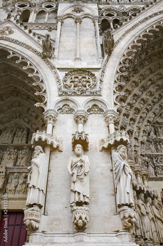 france; amiens; cathédrâle : façade; occidentale