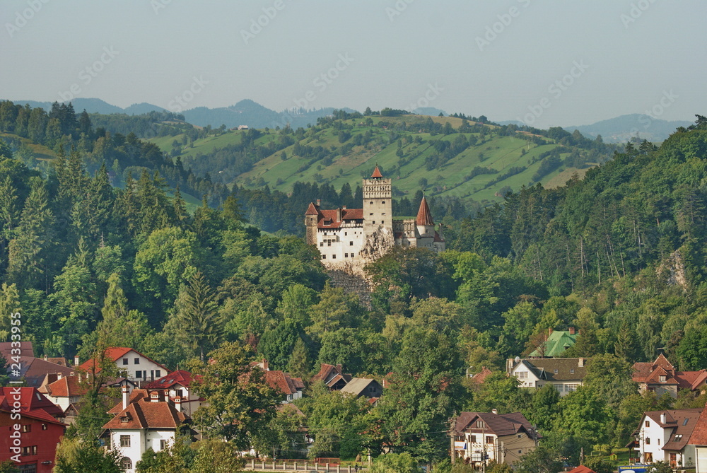 panorama sul castello di Dracula