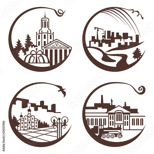 city graphic illustration