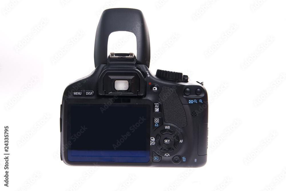 Dslr camera, isolated on white Dslr camera, isolated on white