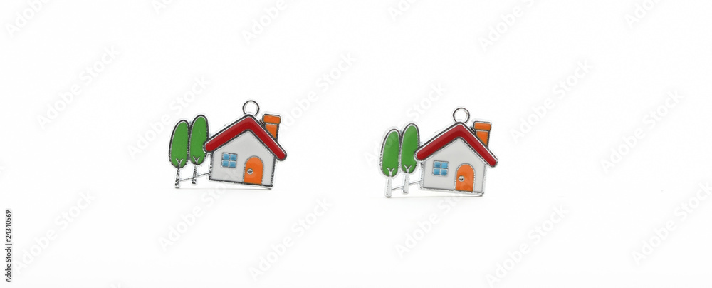 House shaped keychain