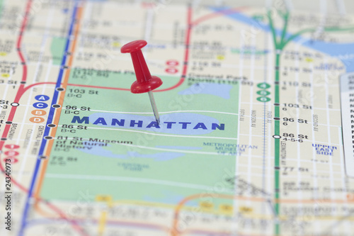 A Push Pin in Manhattan