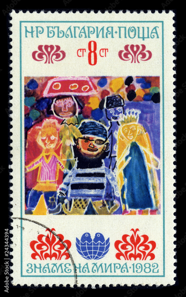 Postage stamp.