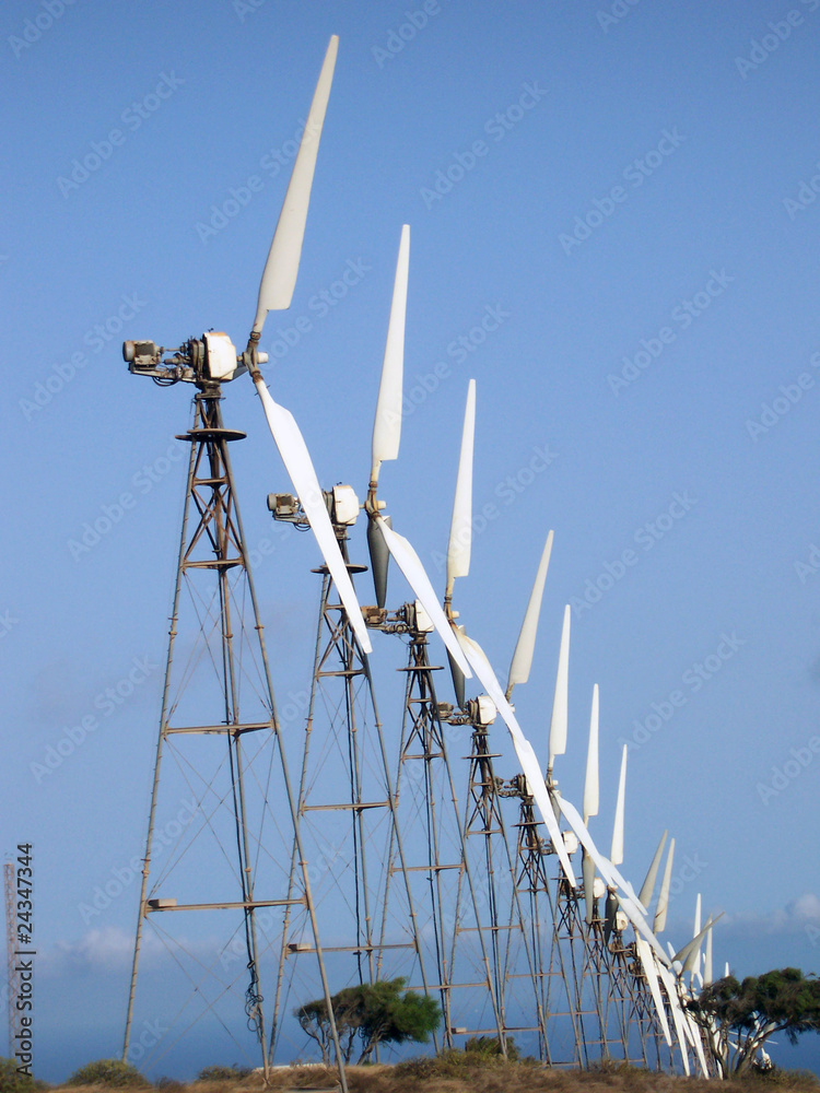 Fototapeta premium Eolic fans for wind power generation