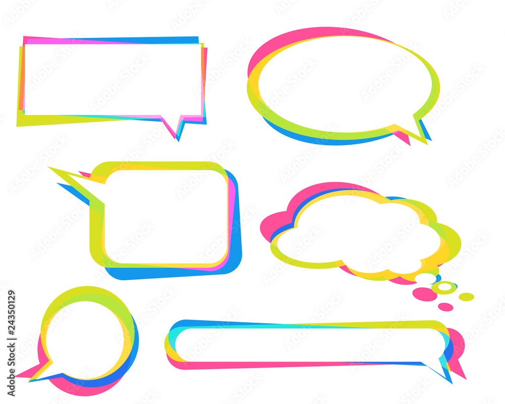 Speech vector bubbles.