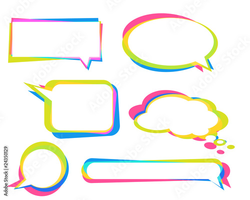 Speech vector bubbles.