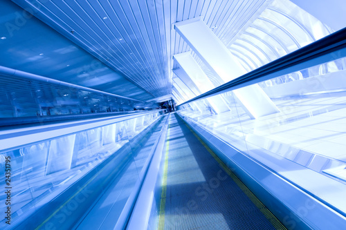 fast moving escalator by motion