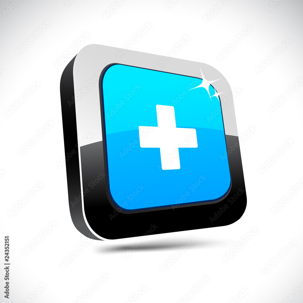 Obraz premium Switzerland 3d square button.