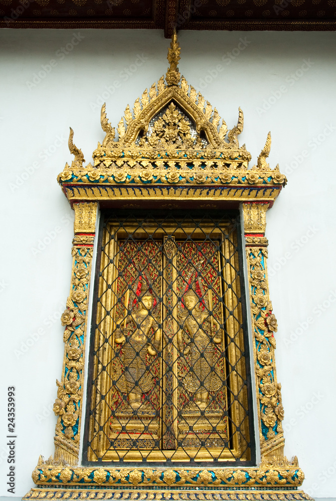 Window decoration in Thai style