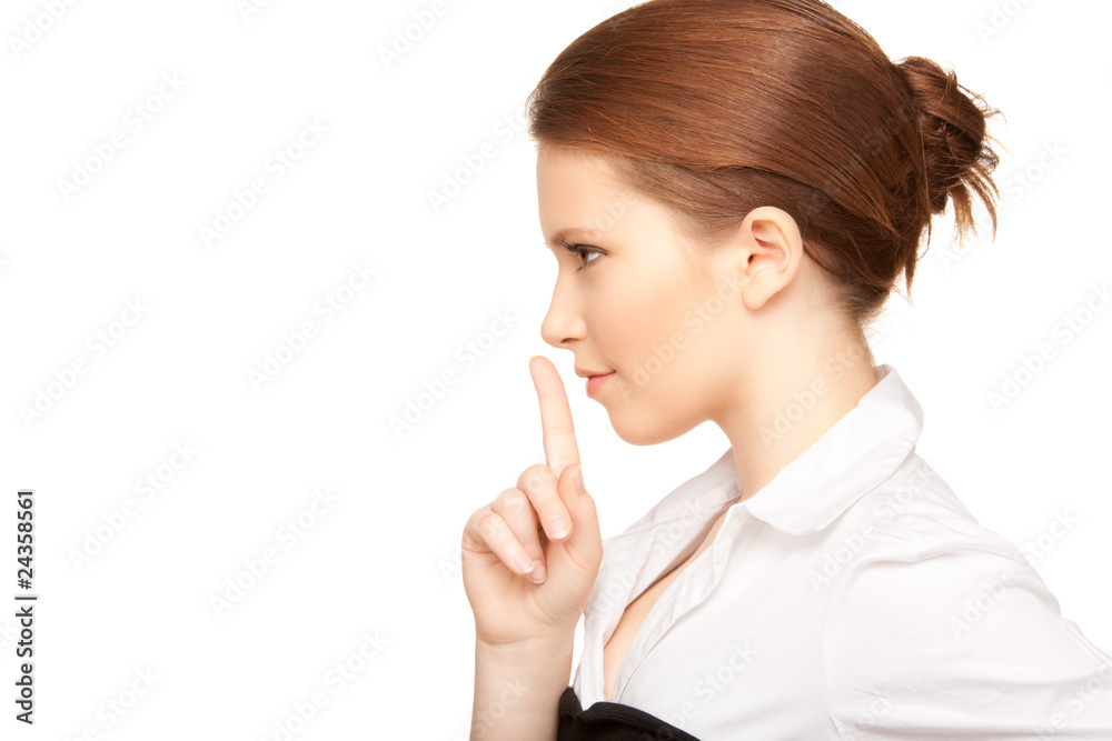 finger on lips finger on lips