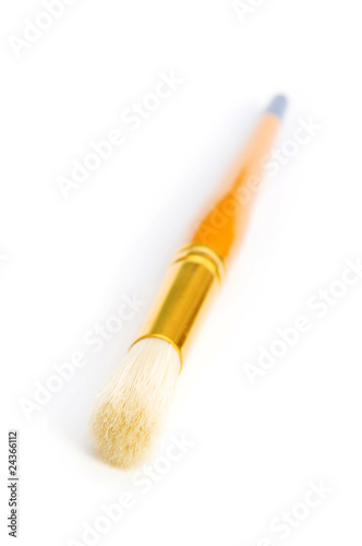 Artists brush isolated on the white background