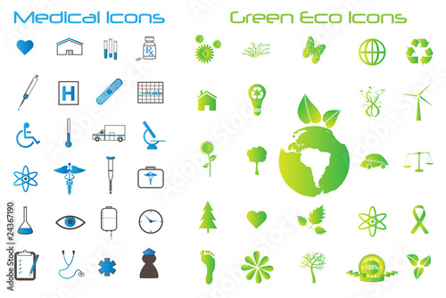 Medical and Green Icons