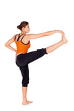Young Attractive Fit Woman Practicing Yoga