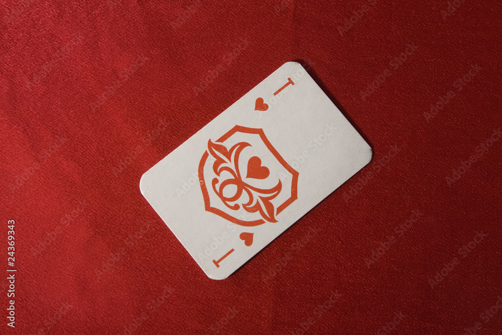 The vintage poker card