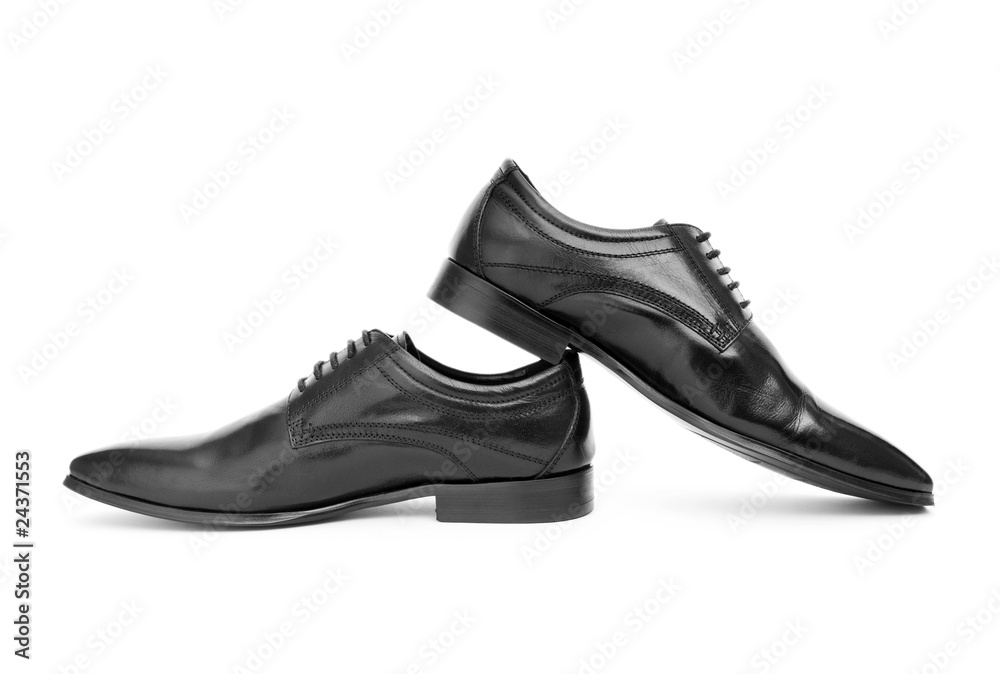 Male shoes isolated on the white background