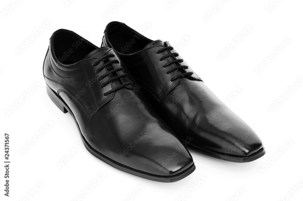 Male shoes isolated on the white background Male shoes isolated on the white background