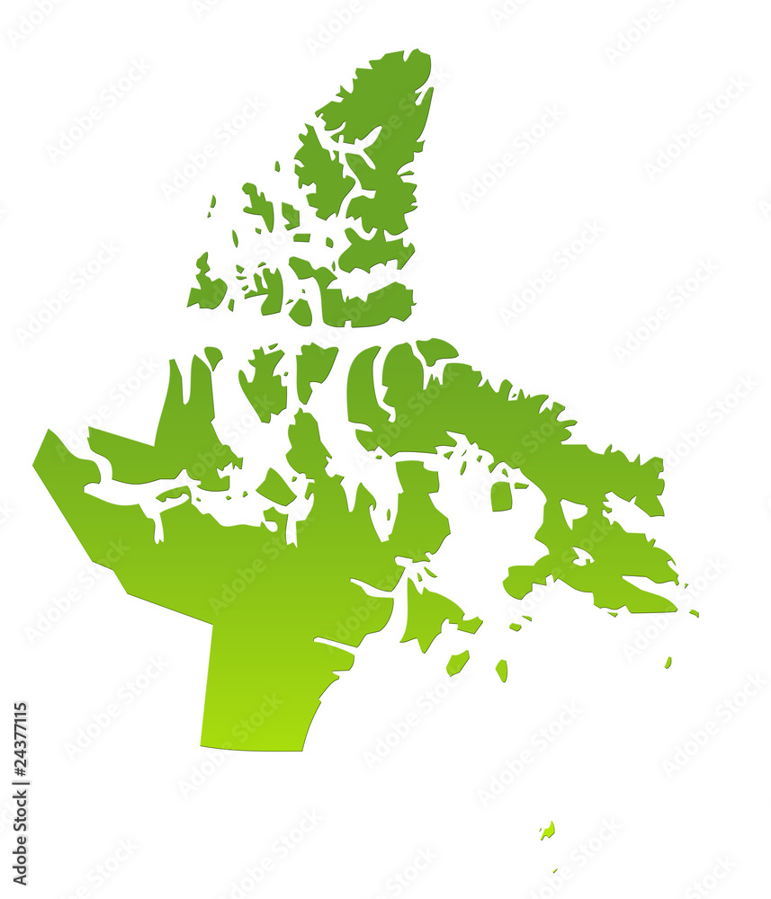 Fototapeta premium Nunavat map